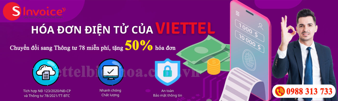 Viettel tặng 50% hóa đơn khi chuyển đổi sang Thông tư 78